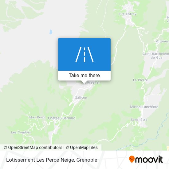 Lotissement Les Perce-Neige map