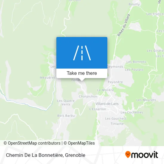 Chemin De La Bonnetière map