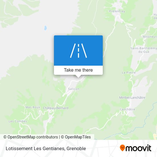 Lotissement Les Gentianes map