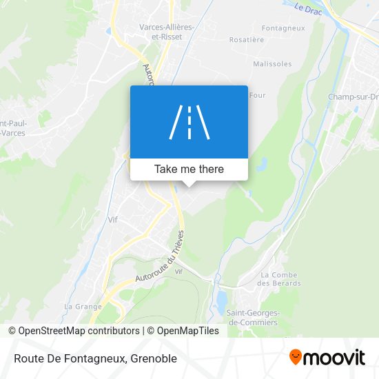 Route De Fontagneux map