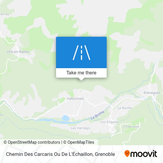 Chemin Des Carcaris Ou De L'Échaillon map