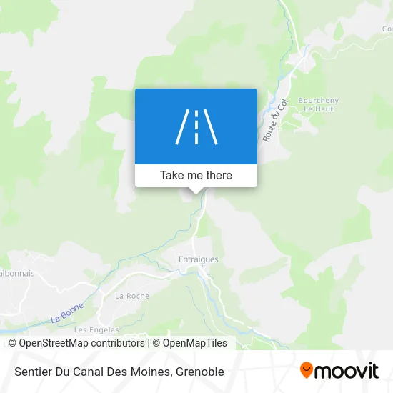 Sentier Du Canal Des Moines map