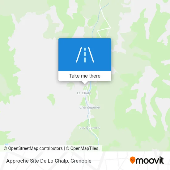 Approche Site De La Chalp map