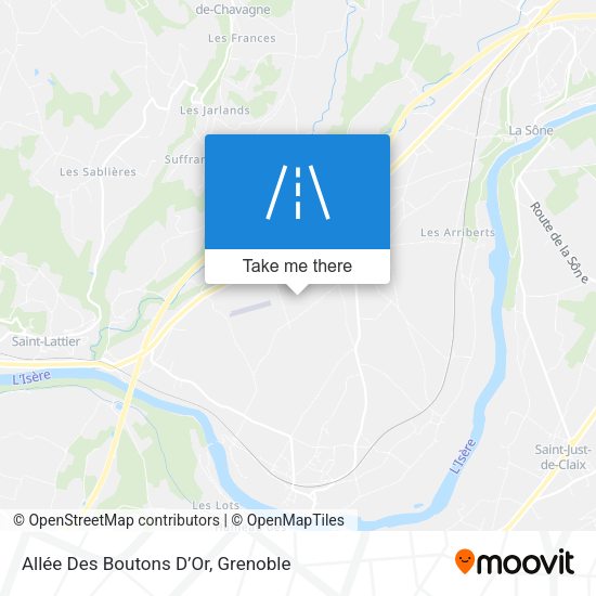 Allée Des Boutons D’Or map