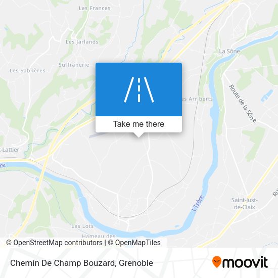Chemin De Champ Bouzard map