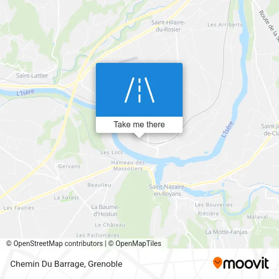 Chemin Du Barrage map