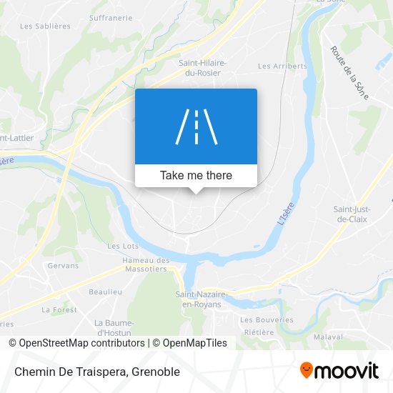 Chemin De Traispera map