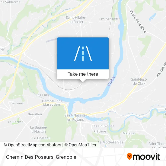 Chemin Des Poseurs map