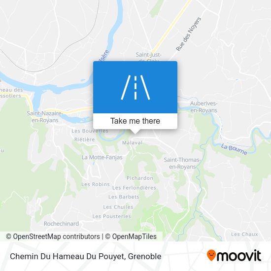 Chemin Du Hameau Du Pouyet map