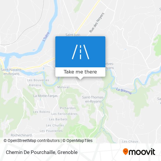 Chemin De Pourchaille map