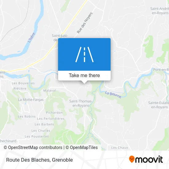 Route Des Blaches map
