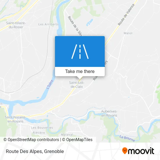 Route Des Alpes map