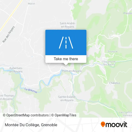 Montée Du Collège map