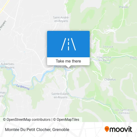 Montée Du Petit Clocher map