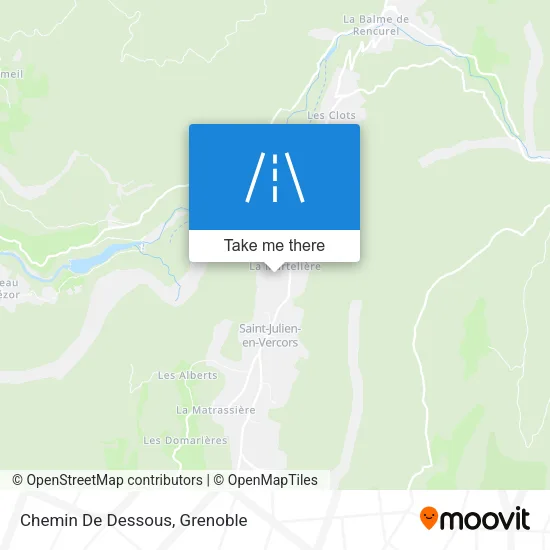 Chemin De Dessous map
