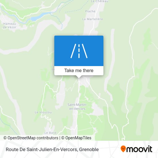 Route De Saint-Julien-En-Vercors map