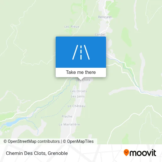 Chemin Des Clots map
