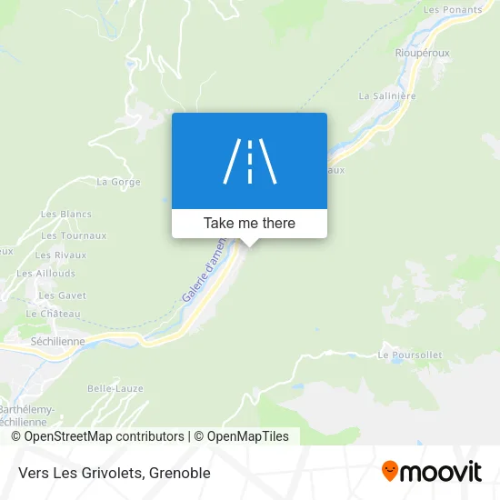 Vers Les Grivolets map