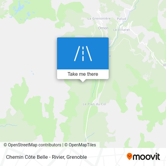 Chemin Côte Belle - Rivier map