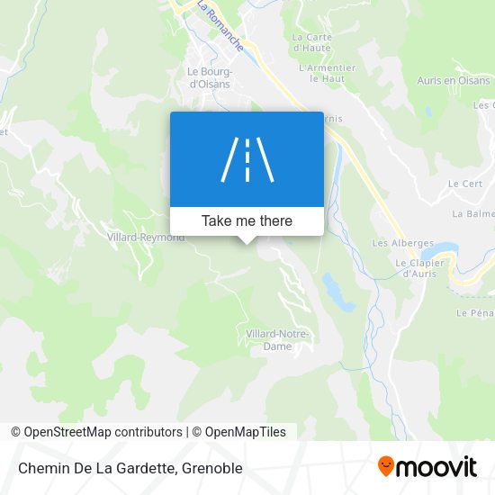 Chemin De La Gardette map