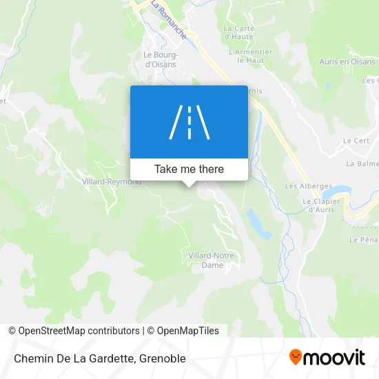 Chemin De La Gardette map