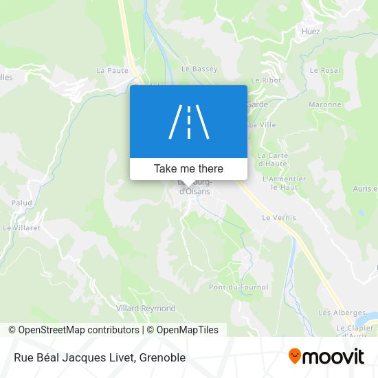 Rue Béal Jacques Livet map