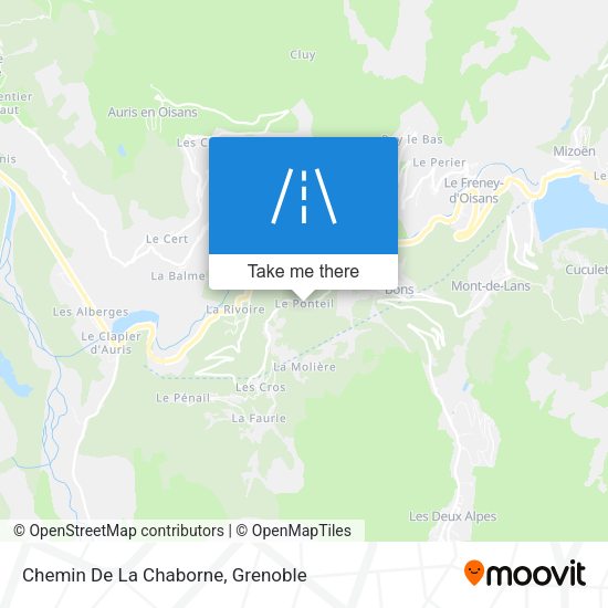 Chemin De La Chaborne map