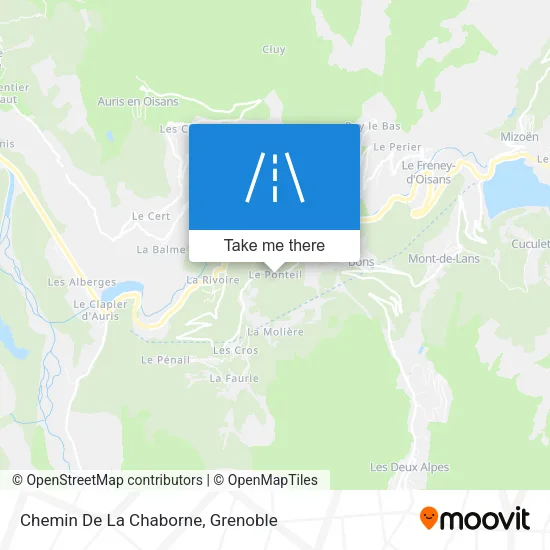 Chemin De La Chaborne map