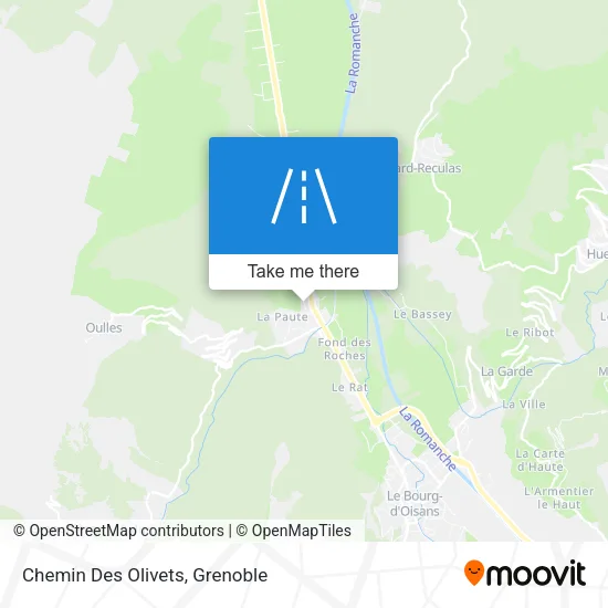 Chemin Des Olivets map