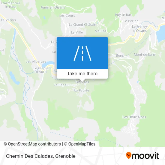 Chemin Des Calades map