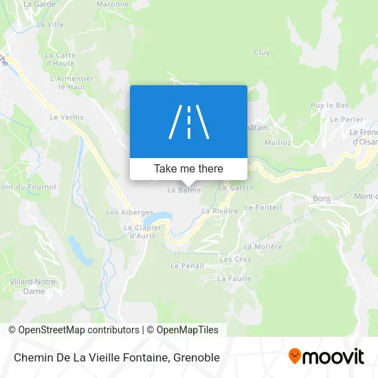 Chemin De La Vieille Fontaine map