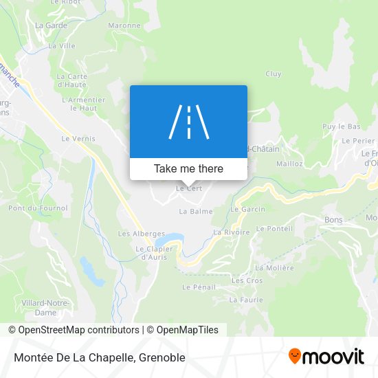 Montée De La Chapelle map
