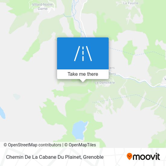 Chemin De La Cabane Du Plainet map