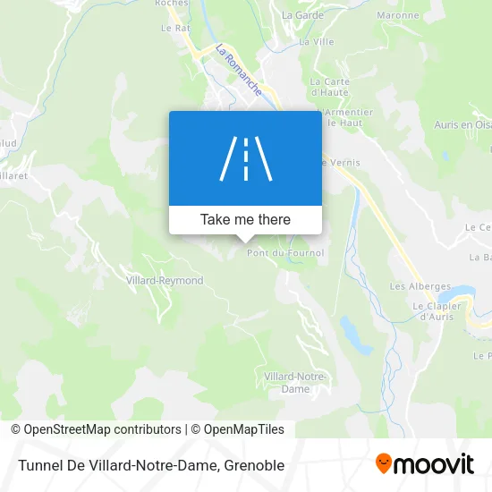 Tunnel De Villard-Notre-Dame map