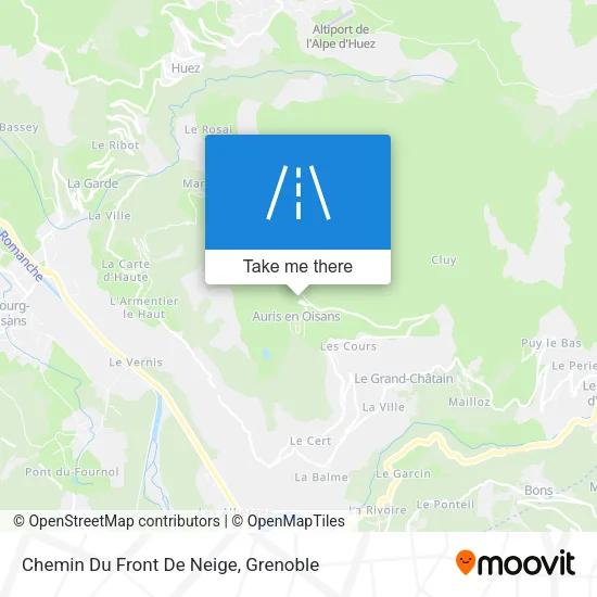 Chemin Du Front De Neige map