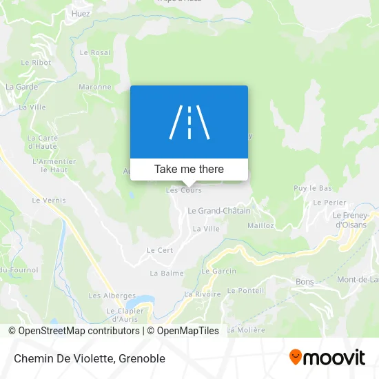 Chemin De Violette map
