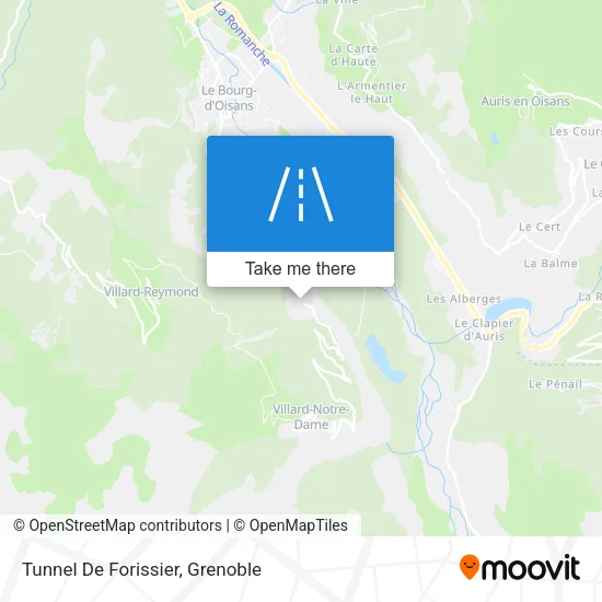 Tunnel De Forissier map