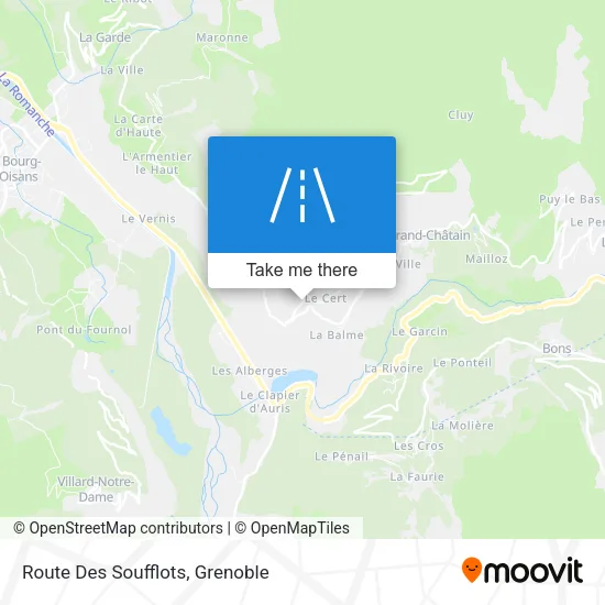 Route Des Soufflots map