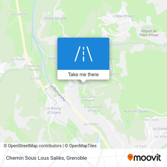 Chemin Sous Lous Saliès map