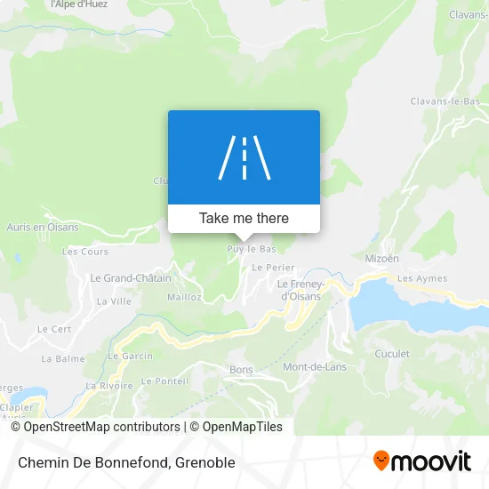 Chemin De Bonnefond map