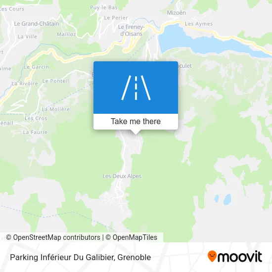 Parking Inférieur Du Galibier map