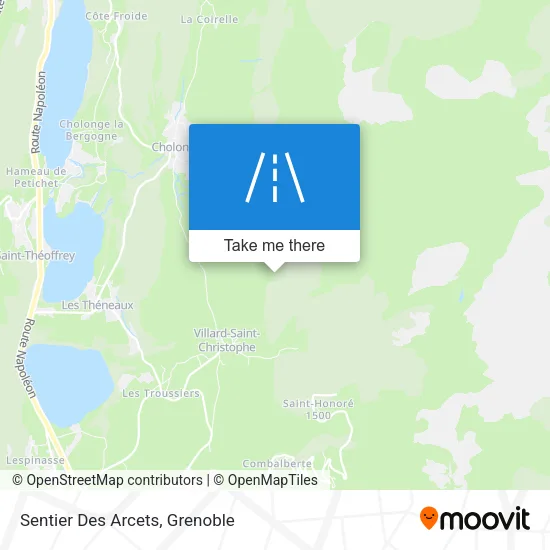 Sentier Des Arcets map