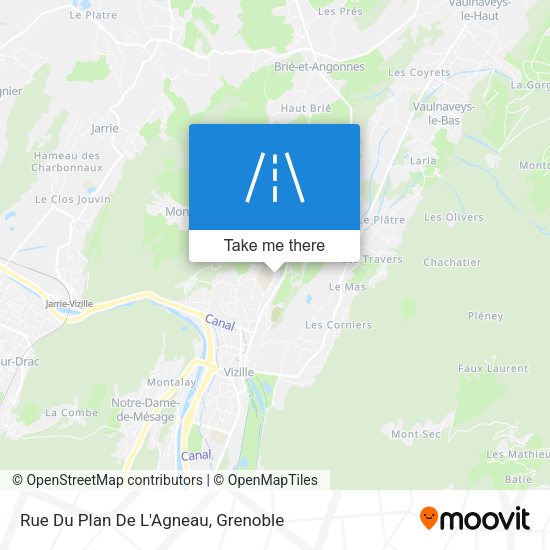 Rue Du Plan De L'Agneau map