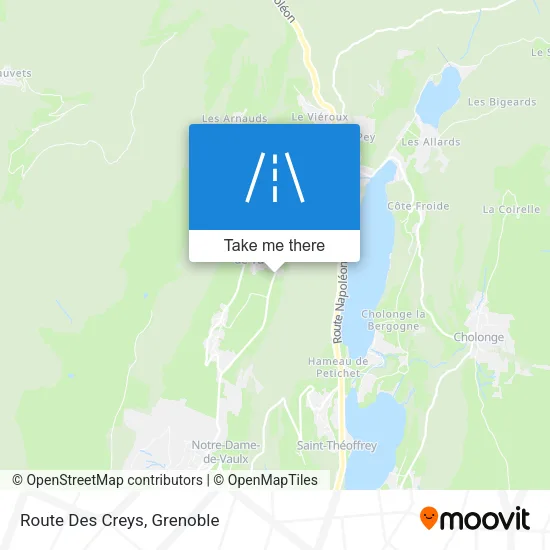 Route Des Creys map