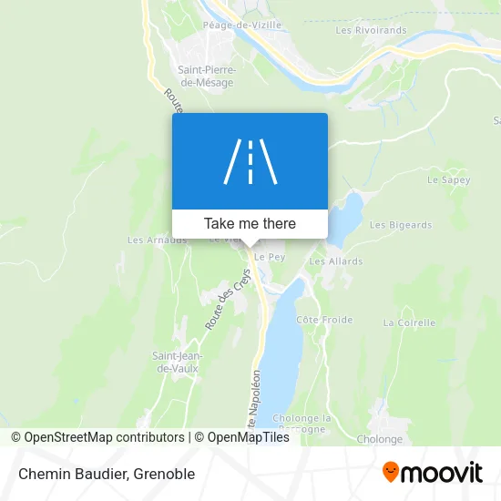 Chemin Baudier map