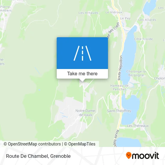 Route De Chambel map