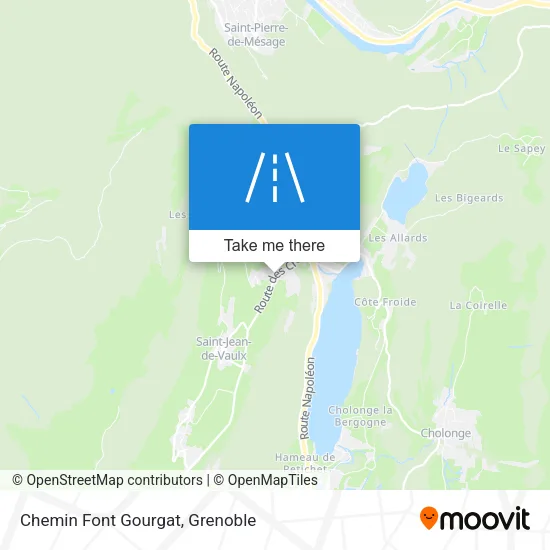 Chemin Font Gourgat map