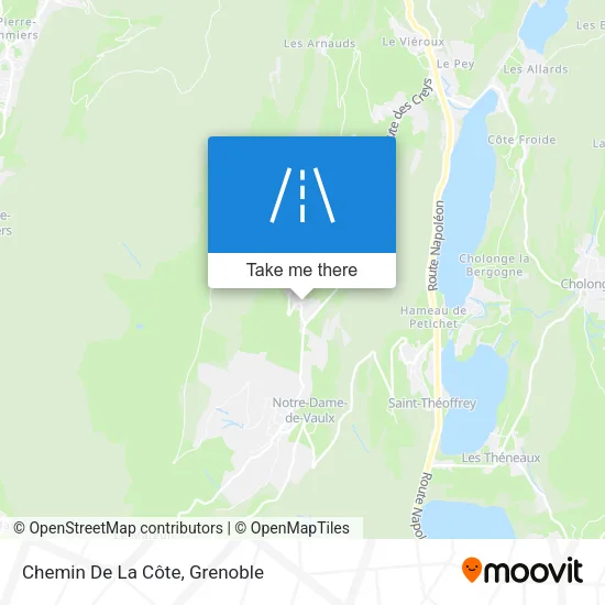 Chemin De La Côte map