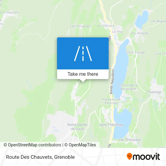 Route Des Chauvets map