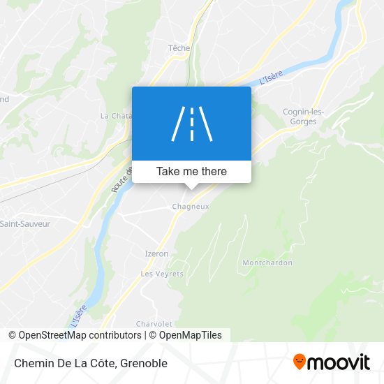 Chemin De La Côte map